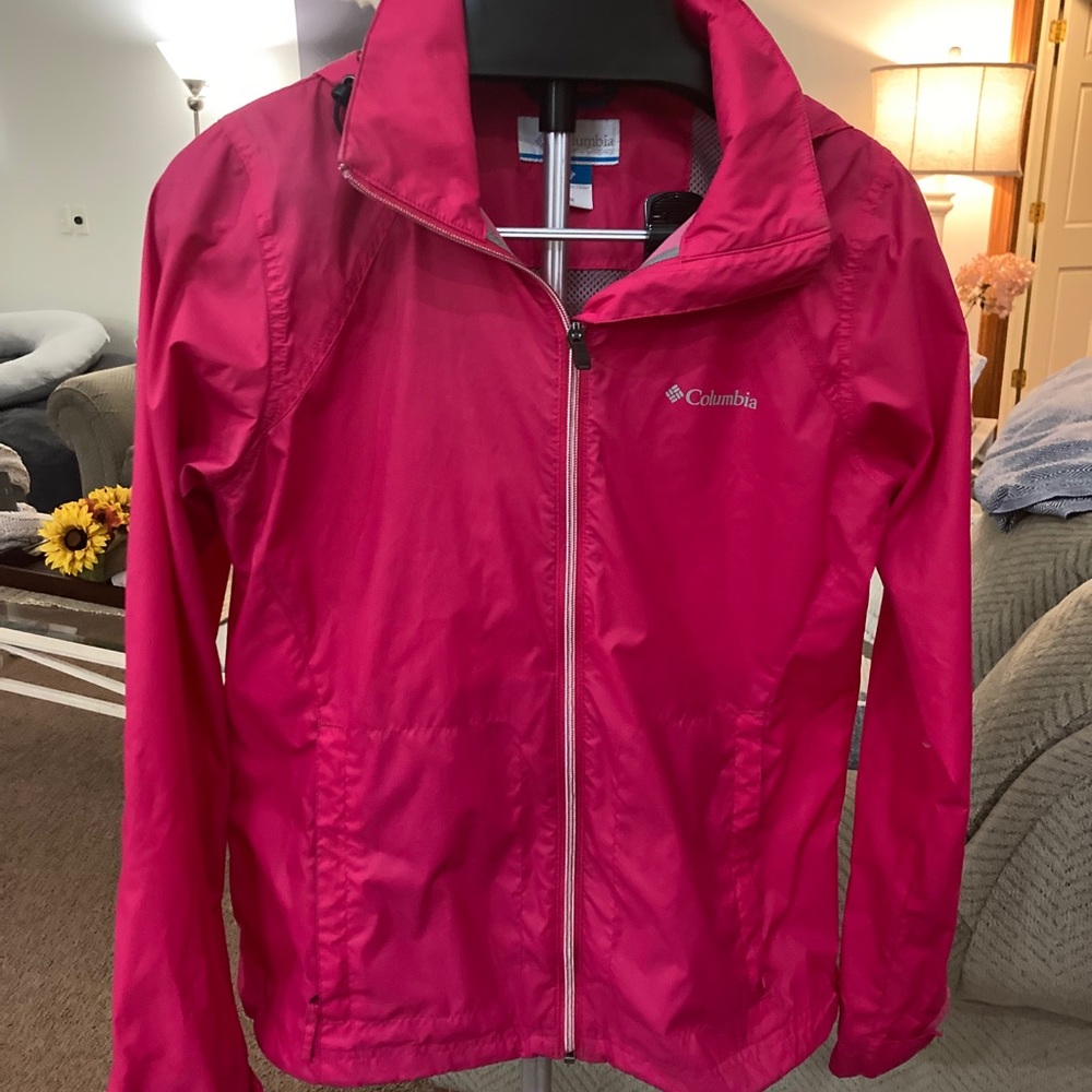 Columbia rain jacket hot pink